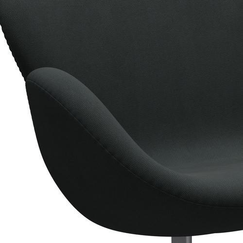 [product_category]-Fritz Hansen Swan Sofa 2 Seater, Silver Grey/Steelcut Charcoal-Fritz Hansen-3321-STI180-SGBASE-FRI-7