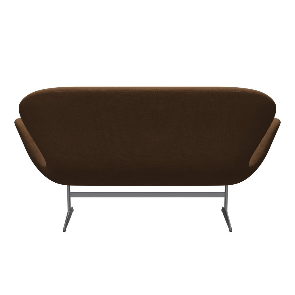 [product_category]-Fritz Hansen Swan Sofa 2 Seater, Silver Grey/Steelcut Chocolate Light-Fritz Hansen-3321-STI265-SGBASE-FRI-4