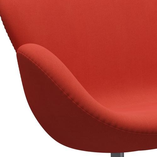 [product_category]-Fritz Hansen Swan Sofa 2 Seater, Silver Grey/Steelcut Light Red-Fritz Hansen-3321-STI550-SGBASE-FRI-7
