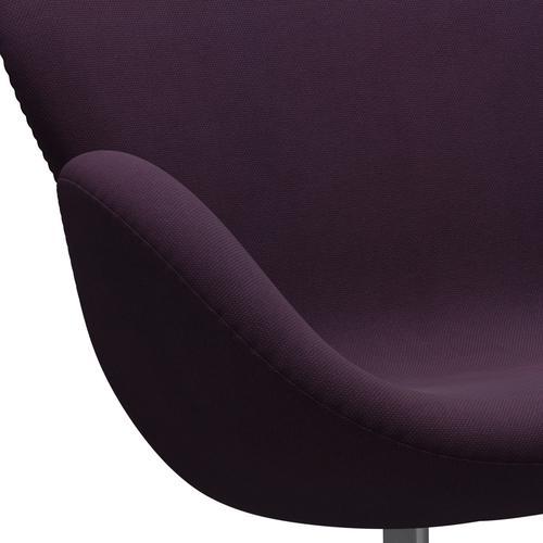 [product_category]-Fritz Hansen Swan Sofa 2 Seater, Silver Grey/Steelcut Medium Violet-Fritz Hansen-3321-STI625-SGBASE-FRI-7