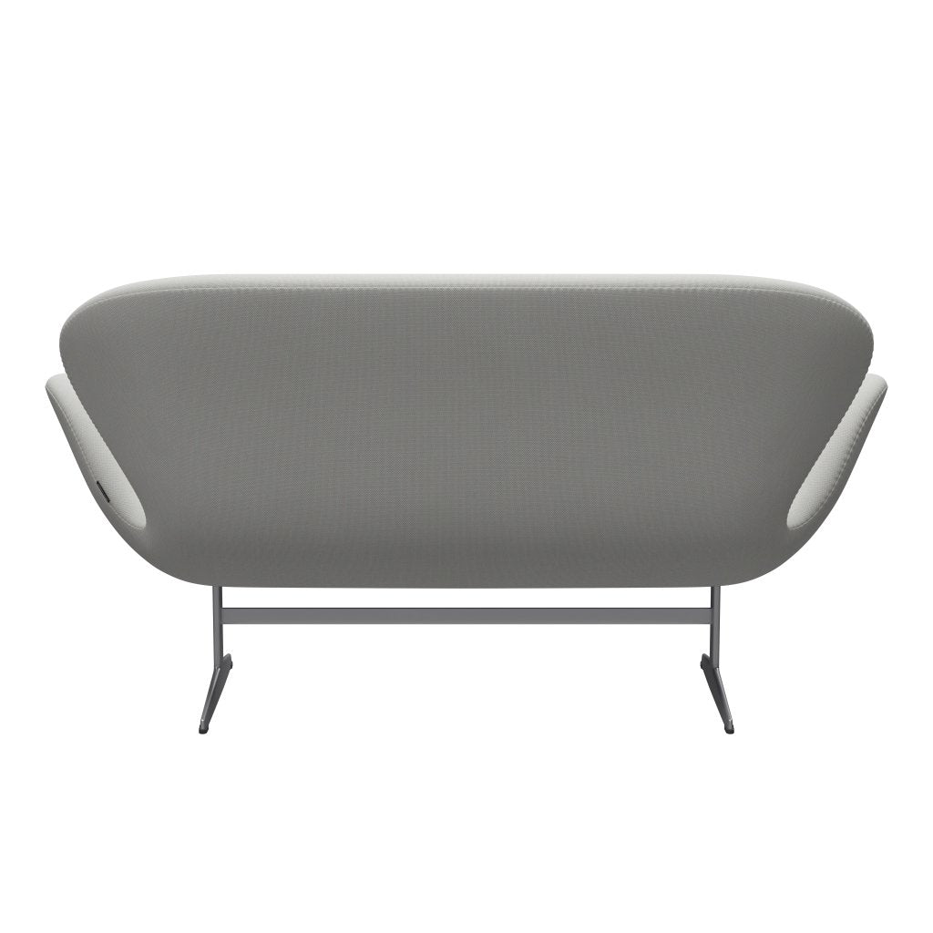 [product_category]-Fritz Hansen Swan Sofa 2 Seater, Silver Grey/Steelcut Trio Delicate Mint Green-Fritz Hansen-3321-STR906-SGBASE-FRI-4