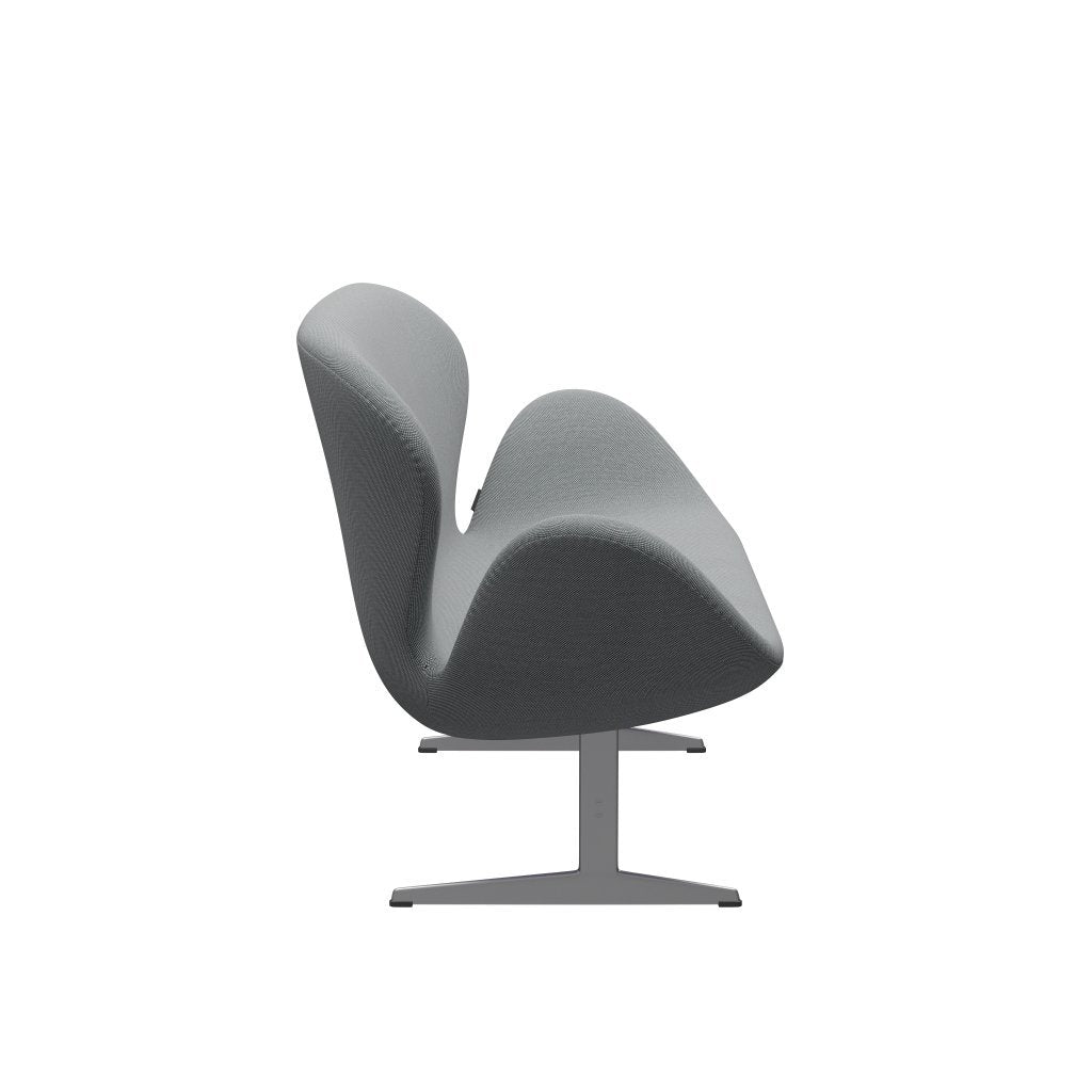[product_category]-Fritz Hansen Swan Sofa 2 Seater, Silver Grey/Steelcut Trio Grey-Fritz Hansen-3321-STR133-SGBASE-FRI-3