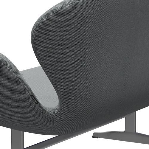 [product_category]-Fritz Hansen Swan Sofa 2 Seater, Silver Grey/Steelcut Trio Grey-Fritz Hansen-3321-STR133-SGBASE-FRI-5