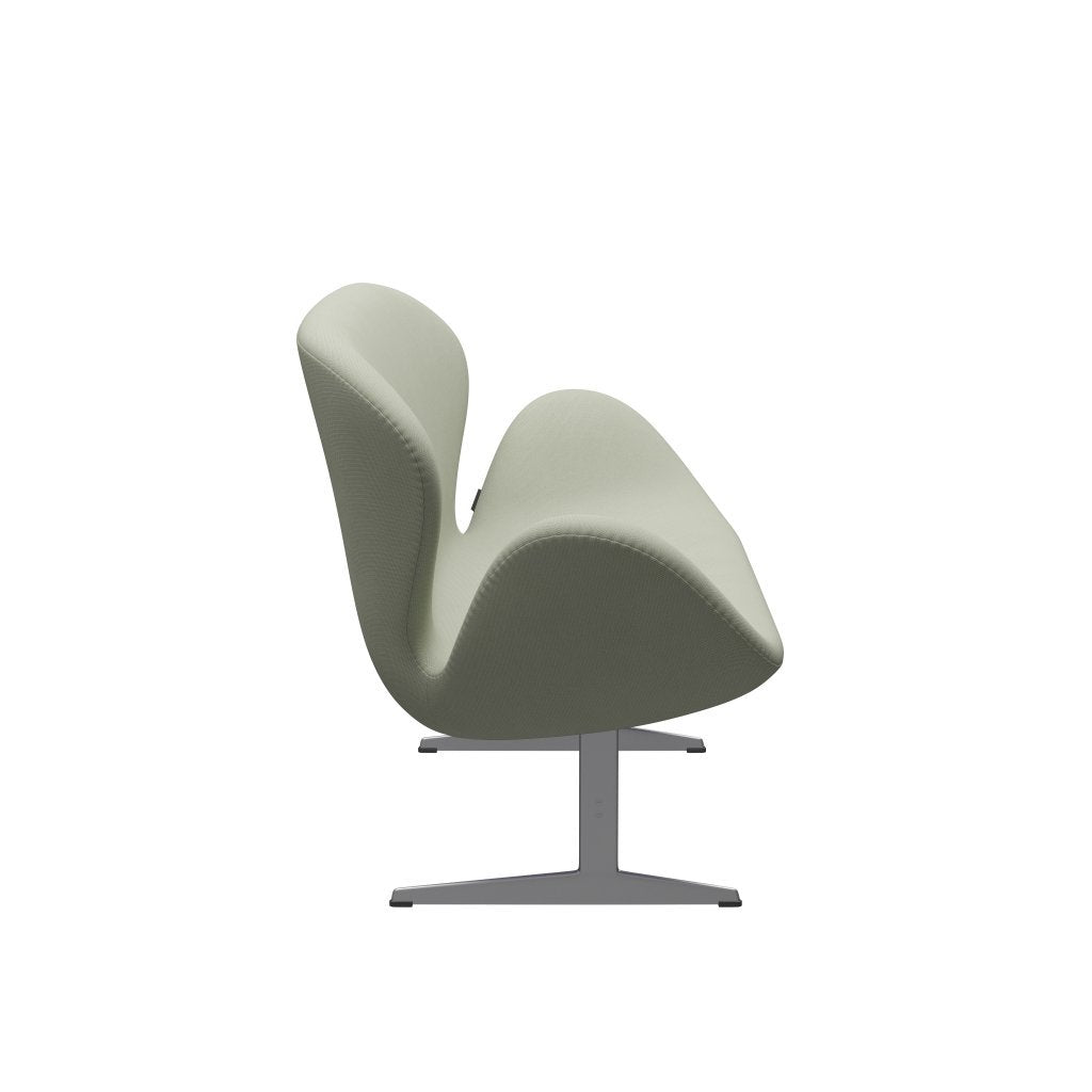 [product_category]-Fritz Hansen Swan Sofa 2 Seater, Silver Grey/Steelcut Turquoise Light-Fritz Hansen-3321-STI935-SGBASE-FRI-3