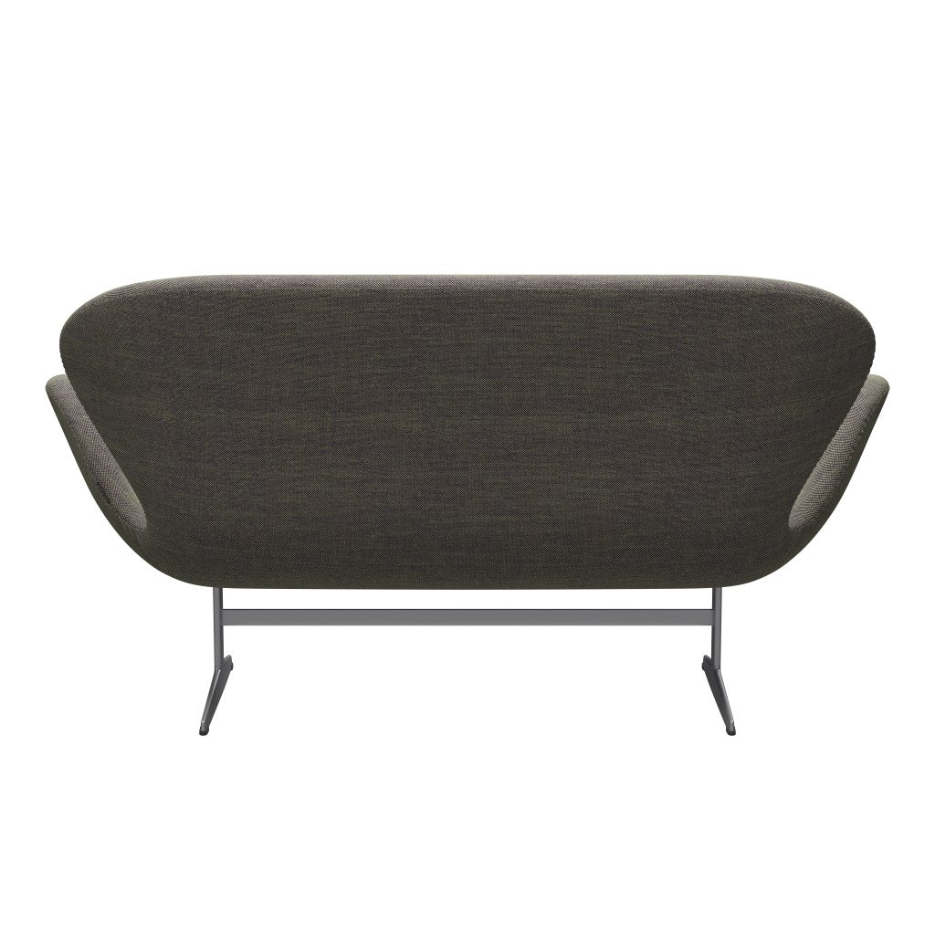 [product_category]-Fritz Hansen Swan Sofa 2 Seater, Silver Grey/Sunniva Light Green/Violet-Fritz Hansen-3321-SV952-SGBASE-FRI-4