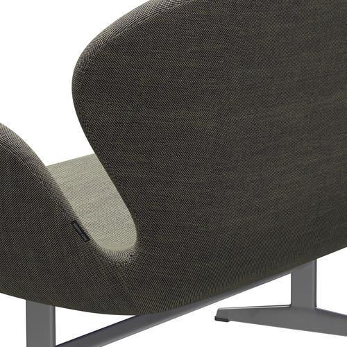 [product_category]-Fritz Hansen Swan Sofa 2 Seater, Silver Grey/Sunniva Light Green/Violet-Fritz Hansen-3321-SV952-SGBASE-FRI-5