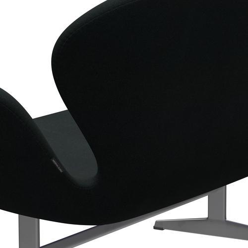 [product_category]-Fritz Hansen Swan Sofa 2 Seater, Silver Grey/Tonus Black-Fritz Hansen-3321-TON128-SGBASE-FRI-5