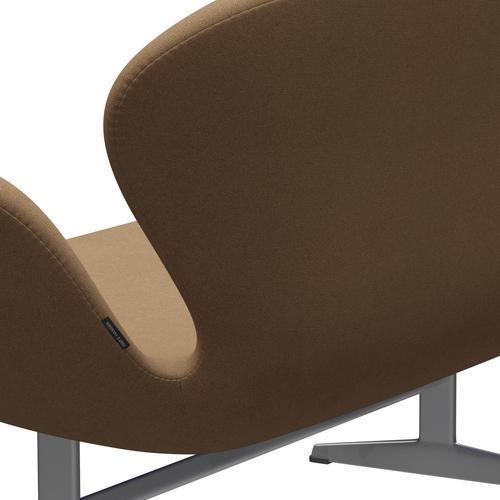 [product_category]-Fritz Hansen Swan Sofa 2 Seater, Silver Grey/Tonus Camel-Fritz Hansen-3321-TON244-SGBASE-FRI-5