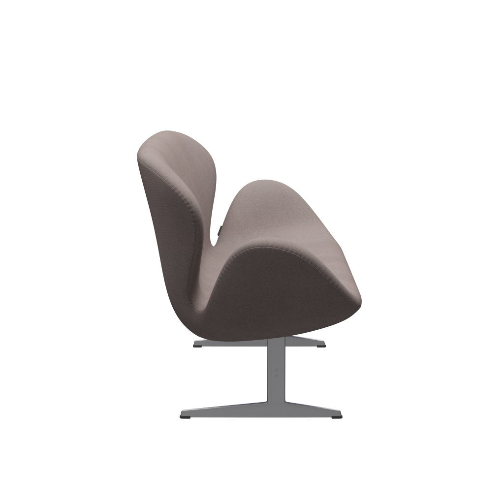 [product_category]-Fritz Hansen Swan Sofa 2 Seater, Silver Grey/Tonus Dusty Sand-Fritz Hansen-3321-TON240-SGBASE-FRI-3