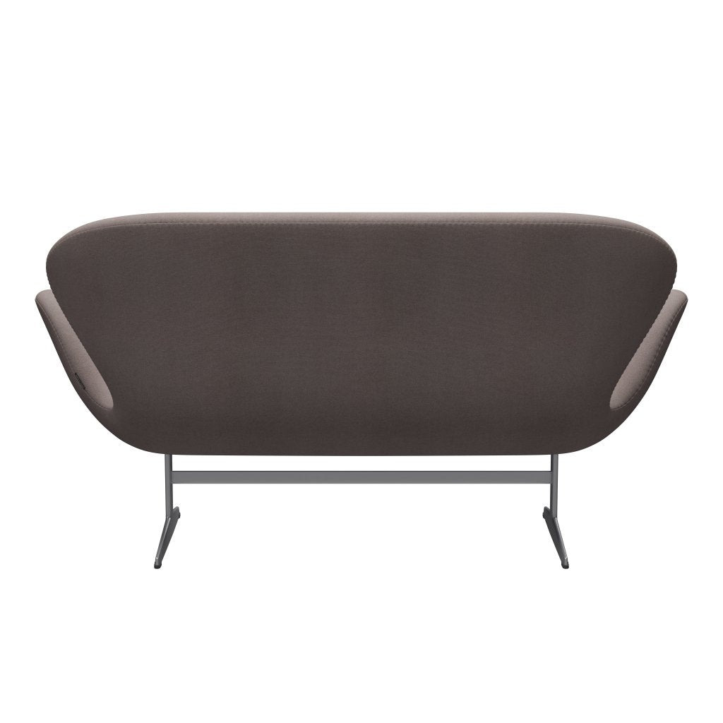[product_category]-Fritz Hansen Swan Sofa 2 Seater, Silver Grey/Tonus Dusty Sand-Fritz Hansen-3321-TON240-SGBASE-FRI-4