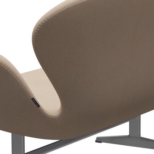 [product_category]-Fritz Hansen Swan Sofa 2 Seater, Silver Grey/Tonus Sand-Fritz Hansen-3321-TON135-SGBASE-FRI-5