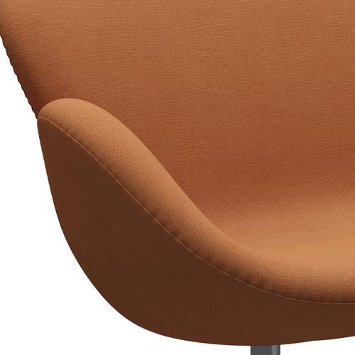 [product_category]-Fritz Hansen Swan Sofa 2 Seater, Silver Grey/Tonus Soft Orange-Fritz Hansen-3321-TON464-SGBASE-FRI-7
