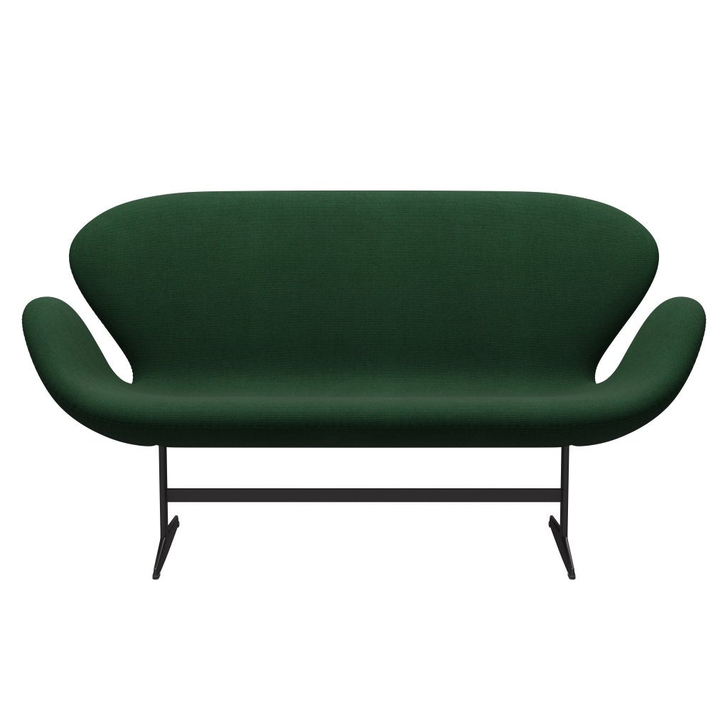 [product_category]-Fritz Hansen Swan Sofa 2 Seater, Warm Graphite/Canvas Grass Green-Fritz Hansen-3321-CA0946-WGBASE-FRI-1