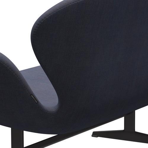 [product_category]-Fritz Hansen Swan Sofa 2 Seater, Warm Graphite/Canvas Light Blue (0734)-Fritz Hansen-3321-CA0734-WGBASE-FRI-5