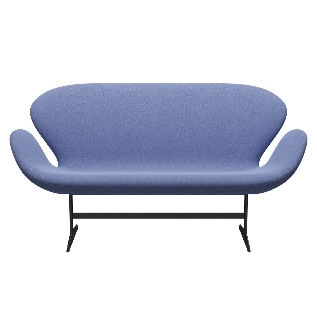 [product_category]-Fritz Hansen Swan Sofa 2 Seater, Warm Graphite/Capture Light Blue (4901)-Fritz Hansen-3321-CP4901-WGBASE-FRI-1