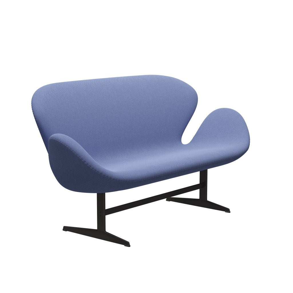 [product_category]-Fritz Hansen Swan Sofa 2 Seater, Warm Graphite/Capture Light Blue (4901)-Fritz Hansen-3321-CP4901-WGBASE-FRI-2