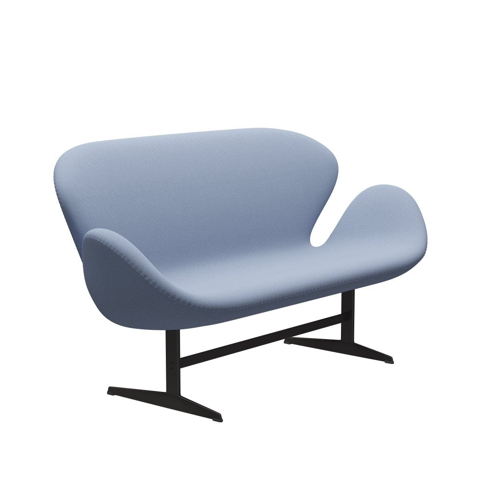 [product_category]-Fritz Hansen Swan Sofa 2 Seater, Warm Graphite/Capture Light Blue (4902)-Fritz Hansen-3321-CP4902-WGBASE-FRI-2