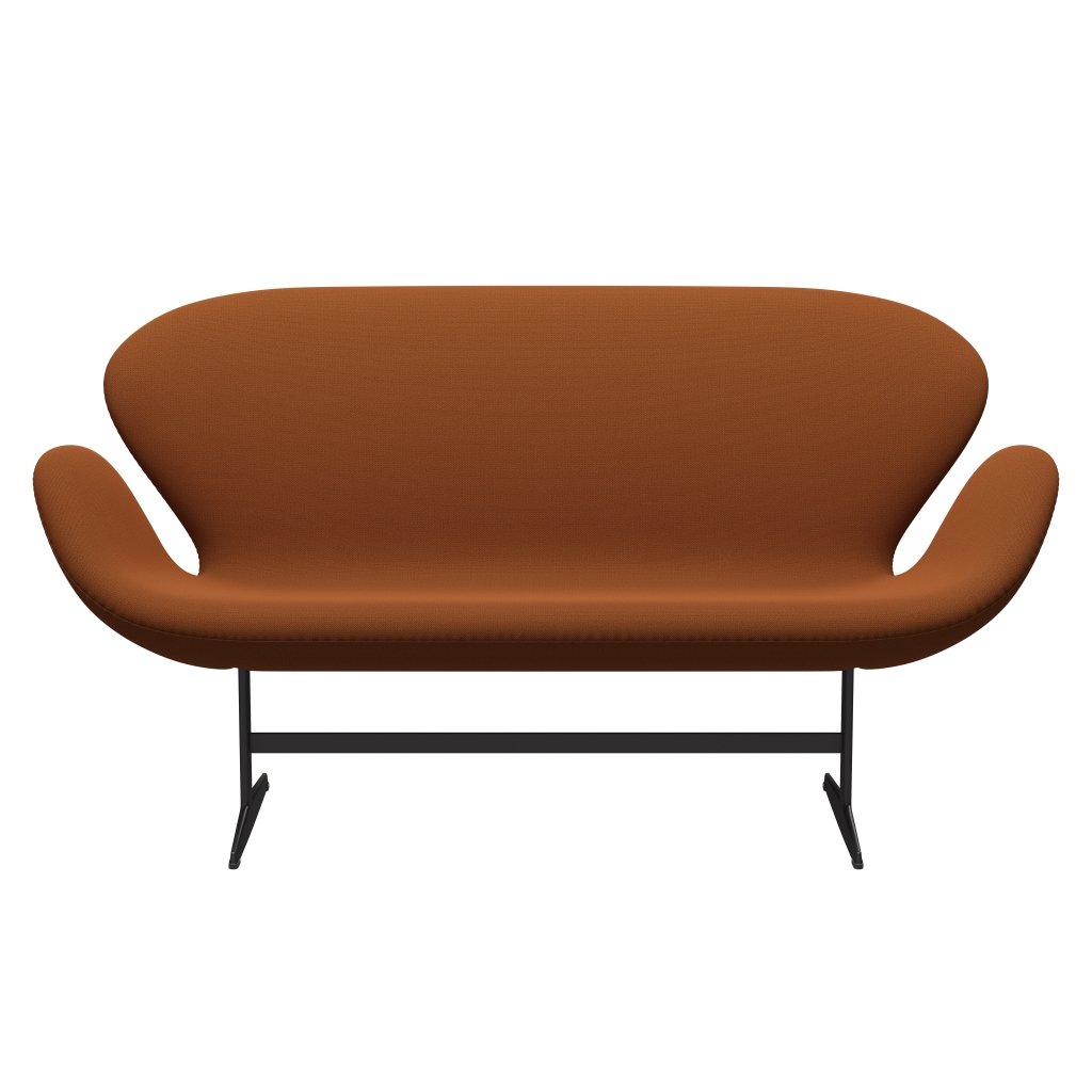 [product_category]-Fritz Hansen Swan Sofa 2 Seater, Warm Graphite/Capture Rust/Orange-Fritz Hansen-3321-CP7501-WGBASE-FRI-1