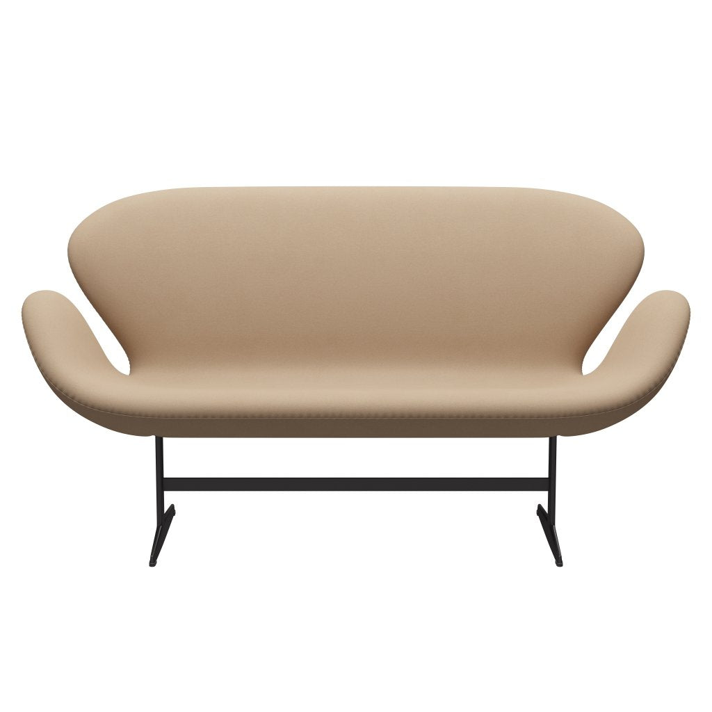 [product_category]-Fritz Hansen Swan Sofa 2 Seater, Warm Graphite/Comfort Beige (61003)-Fritz Hansen-3321-C61003-WGBASE-FRI-1