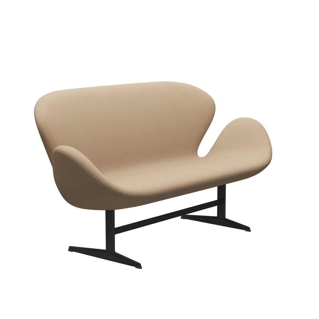 [product_category]-Fritz Hansen Swan Sofa 2 Seater, Warm Graphite/Comfort Beige (61003)-Fritz Hansen-3321-C61003-WGBASE-FRI-2