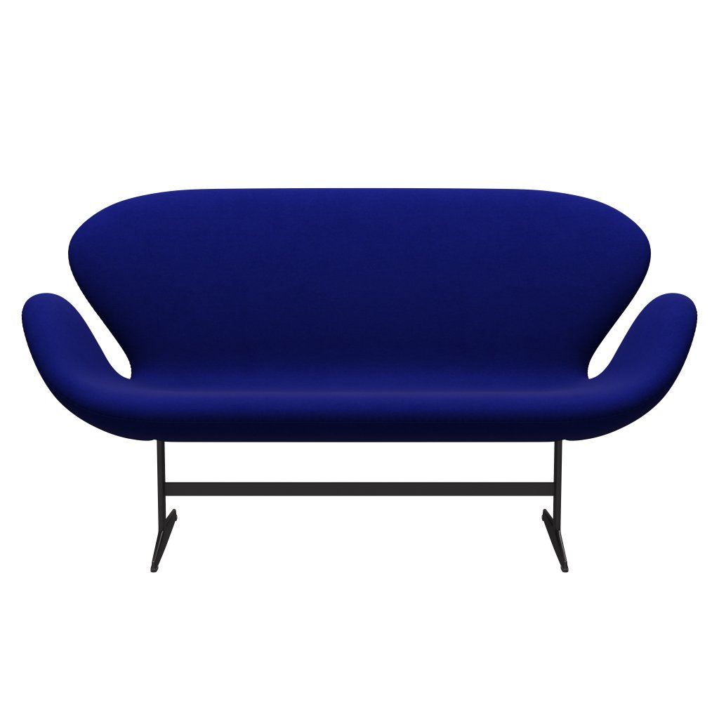 [product_category]-Fritz Hansen Swan Sofa 2 Seater, Warm Graphite/Comfort Blue (66008)-Fritz Hansen-3321-C66008-WGBASE-FRI-1