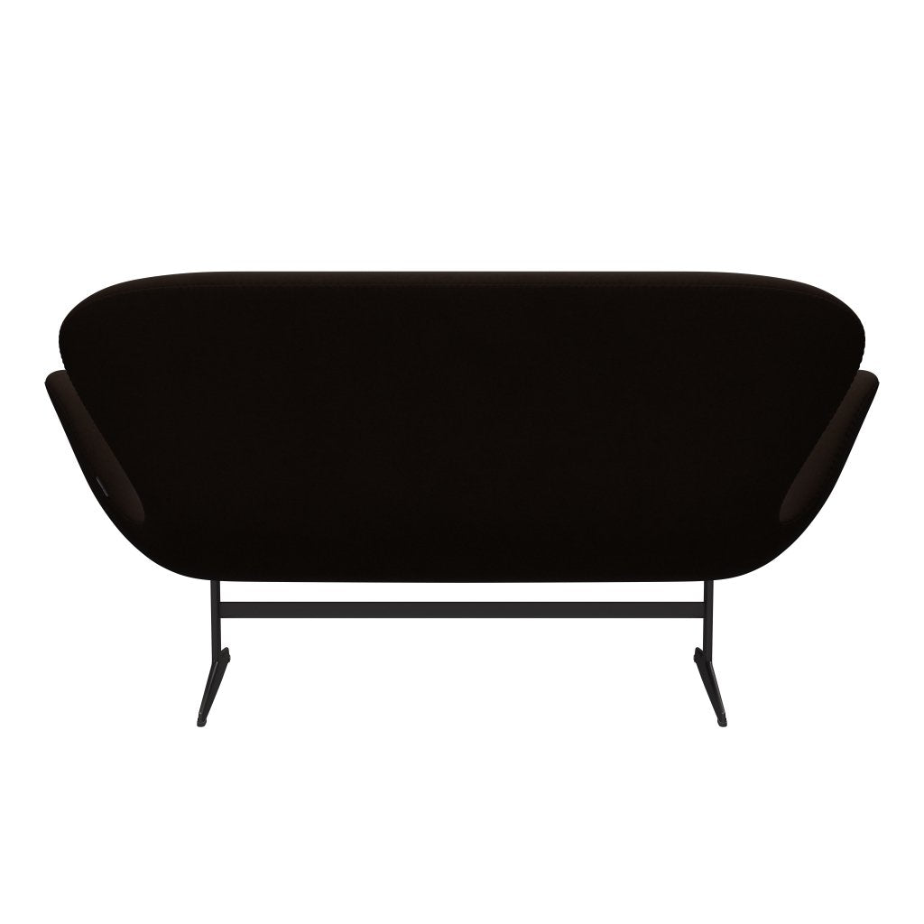 [product_category]-Fritz Hansen Swan Sofa 2 Seater, Warm Graphite/Comfort Brown (01566)-Fritz Hansen-3321-C01566-WGBASE-FRI-4
