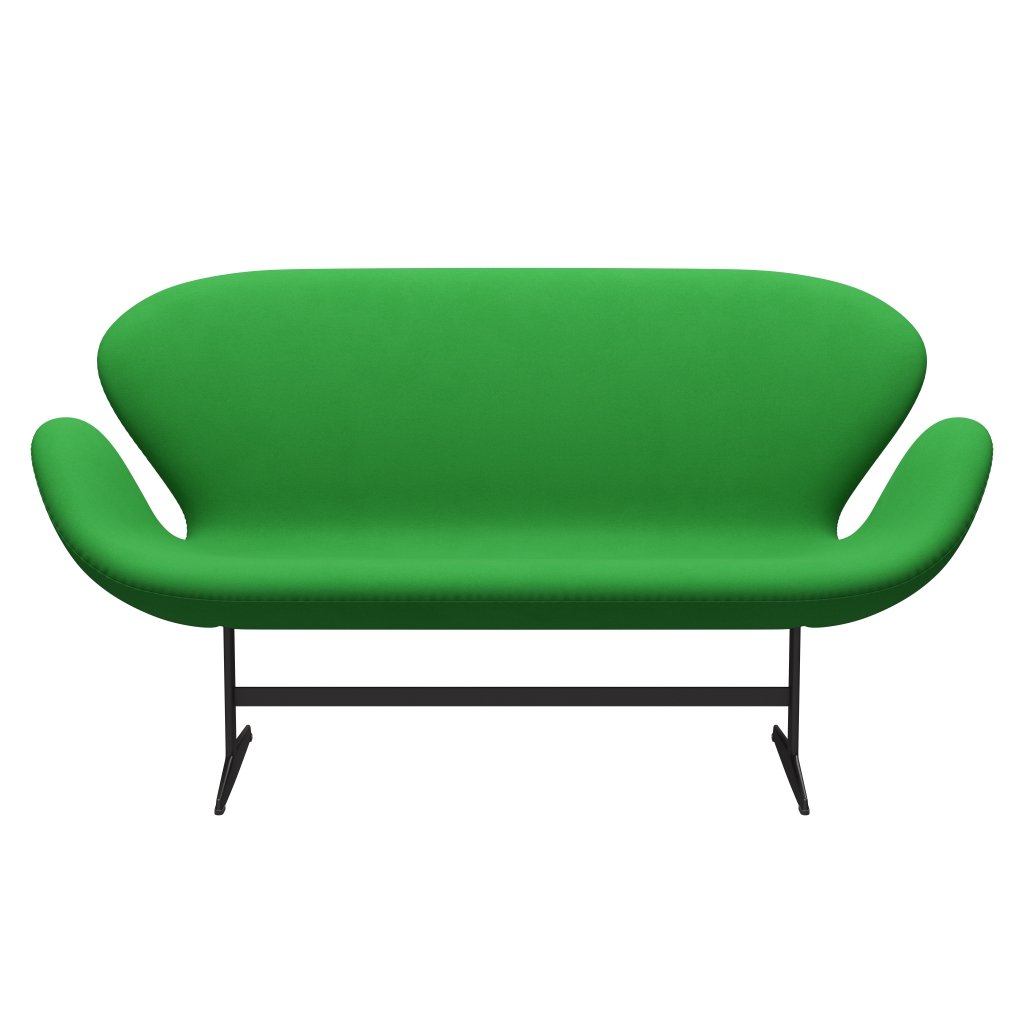[product_category]-Fritz Hansen Swan Sofa 2 Seater, Warm Graphite/Comfort Green (68003)-Fritz Hansen-3321-C68003-WGBASE-FRI-1