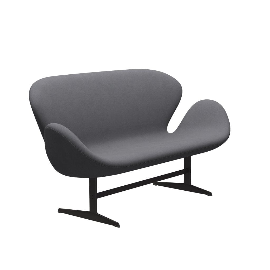 [product_category]-Fritz Hansen Swan Sofa 2 Seater, Warm Graphite/Comfort Grey (01012)-Fritz Hansen-3321-C01012-WGBASE-FRI-2