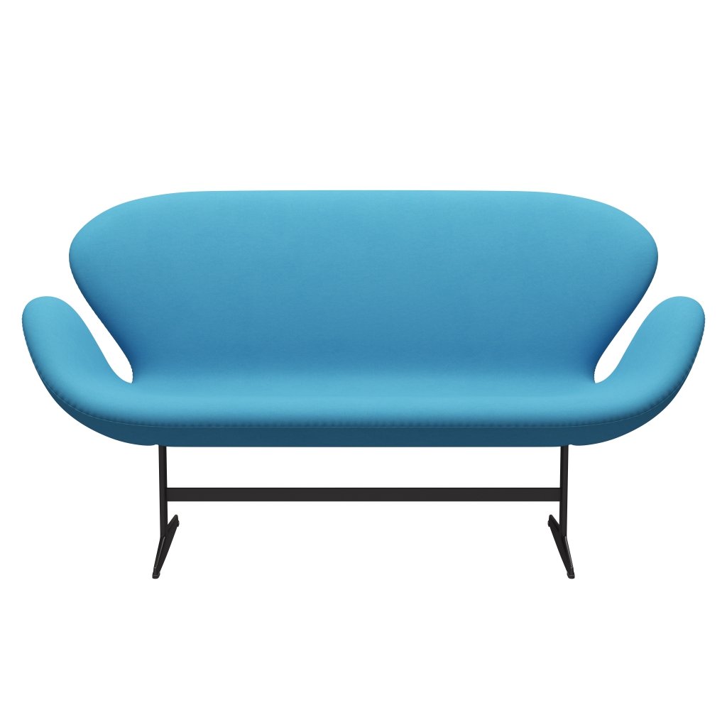 [product_category]-Fritz Hansen Swan Sofa 2 Seater, Warm Graphite/Comfort Light Blue (66010)-Fritz Hansen-3321-C66010-WGBASE-FRI-1