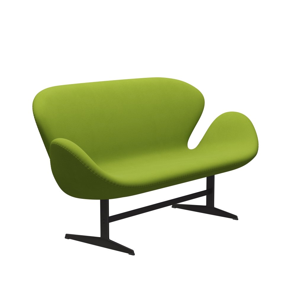 [product_category]-Fritz Hansen Swan Sofa 2 Seater, Warm Graphite/Comfort Light Green (68000)-Fritz Hansen-3321-C68000-WGBASE-FRI-2