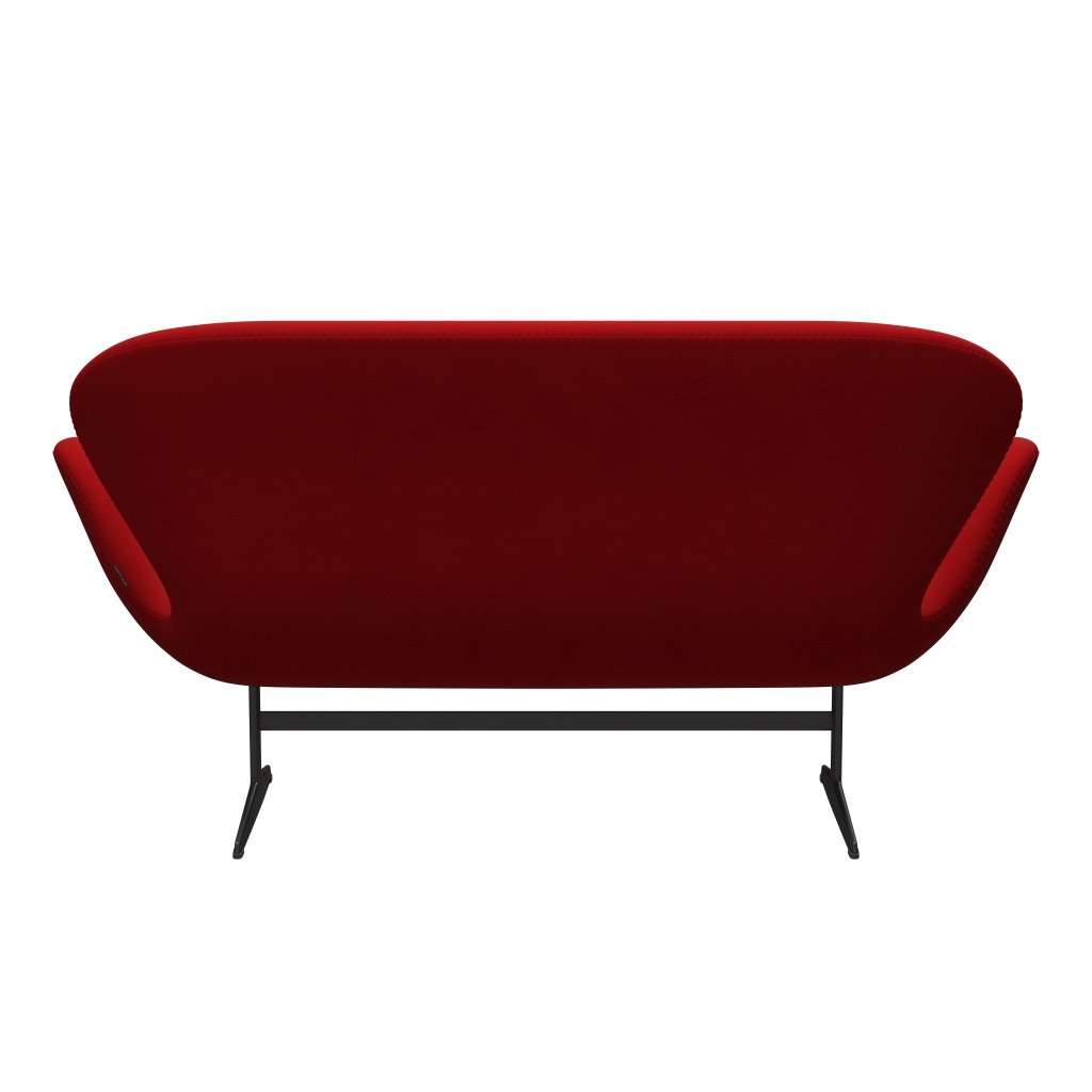 [product_category]-Fritz Hansen Swan Sofa 2 Seater, Warm Graphite/Comfort Red (01414)-Fritz Hansen-3321-C01414-WGBASE-FRI-4