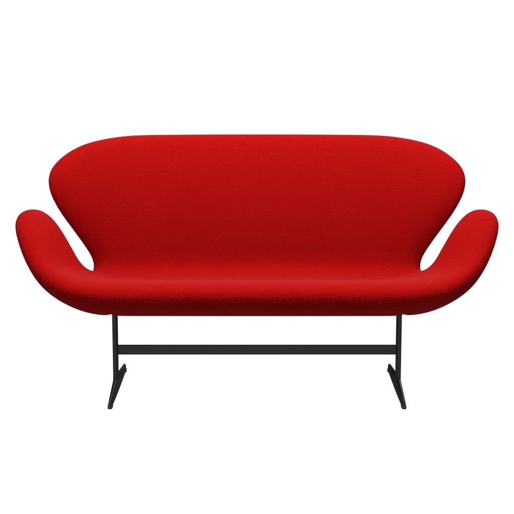 [product_category]-Fritz Hansen Swan Sofa 2 Seater, Warm Graphite/Comfort Red (64003)-Fritz Hansen-3321-C64003-WGBASE-FRI-1