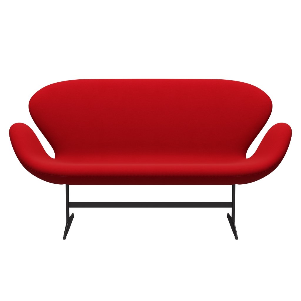 [product_category]-Fritz Hansen Swan Sofa 2 Seater, Warm Graphite/Comfort Red (64013)-Fritz Hansen-3321-C64013-WGBASE-FRI-1