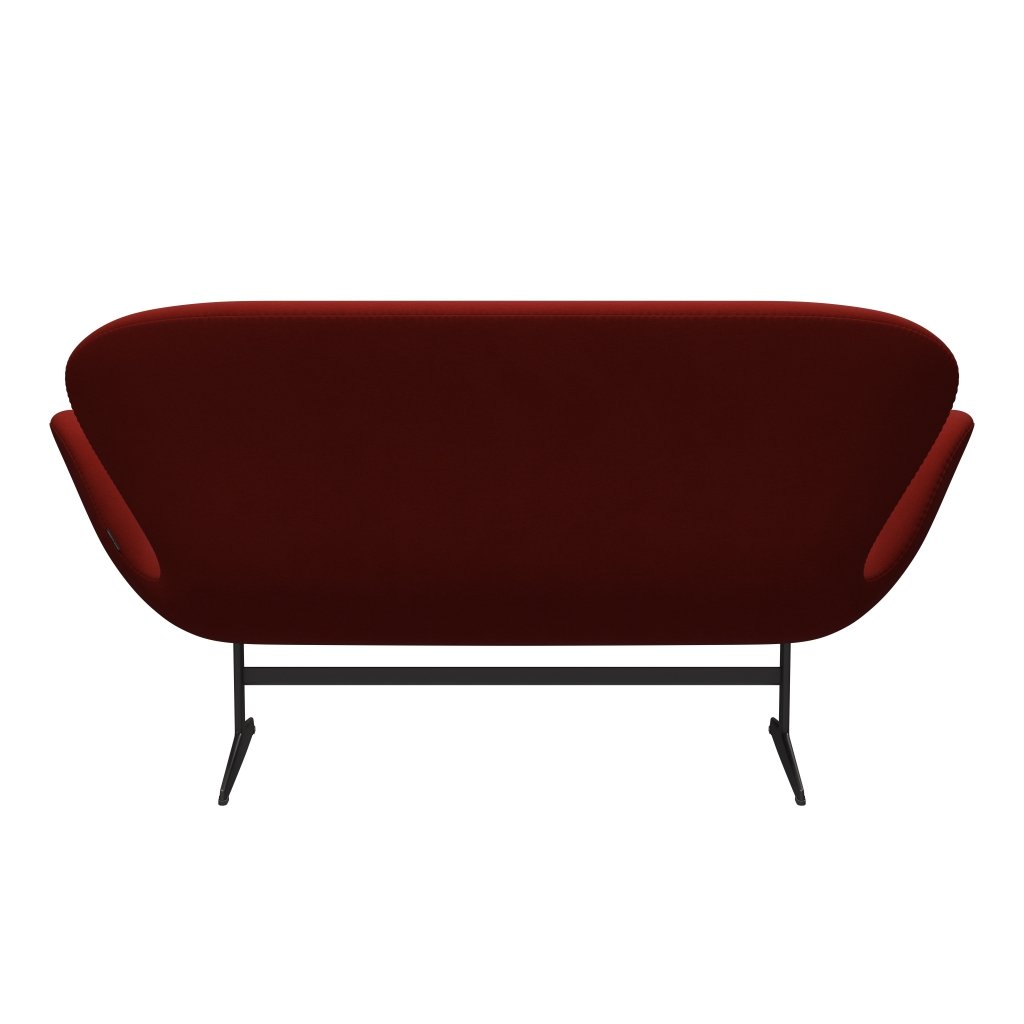 [product_category]-Fritz Hansen Swan Sofa 2 Seater, Warm Graphite/Comfort Rust Red (00028)-Fritz Hansen-3321-C00028-WGBASE-FRI-4