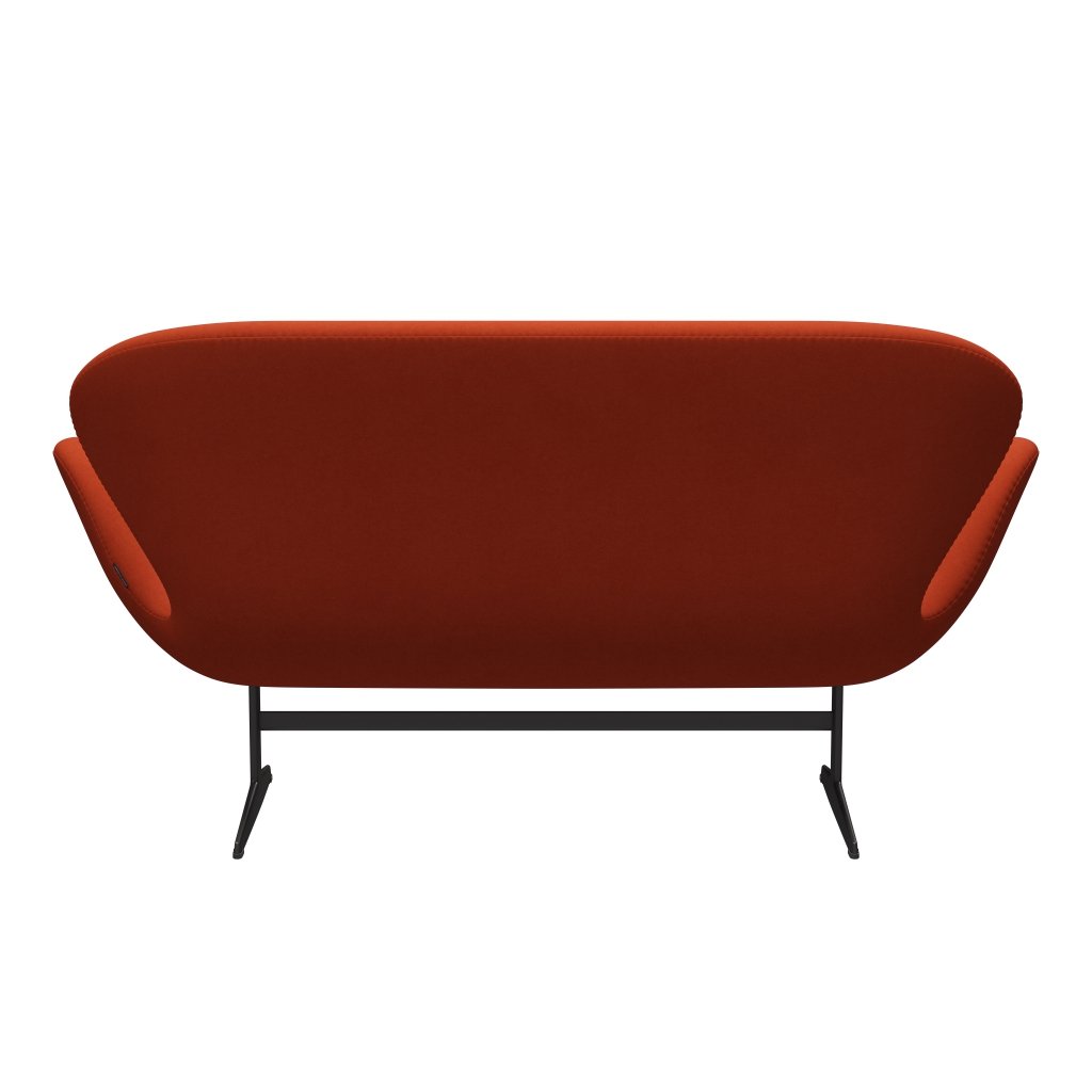[product_category]-Fritz Hansen Swan Sofa 2 Seater, Warm Graphite/Comfort Rust Red (09055)-Fritz Hansen-3321-C09055-WGBASE-FRI-4