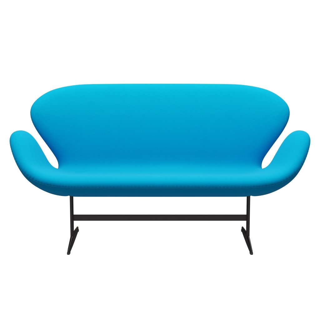 [product_category]-Fritz Hansen Swan Sofa 2 Seater, Warm Graphite/Comfort Turquoise (67001)-Fritz Hansen-3321-C67001-WGBASE-FRI-1