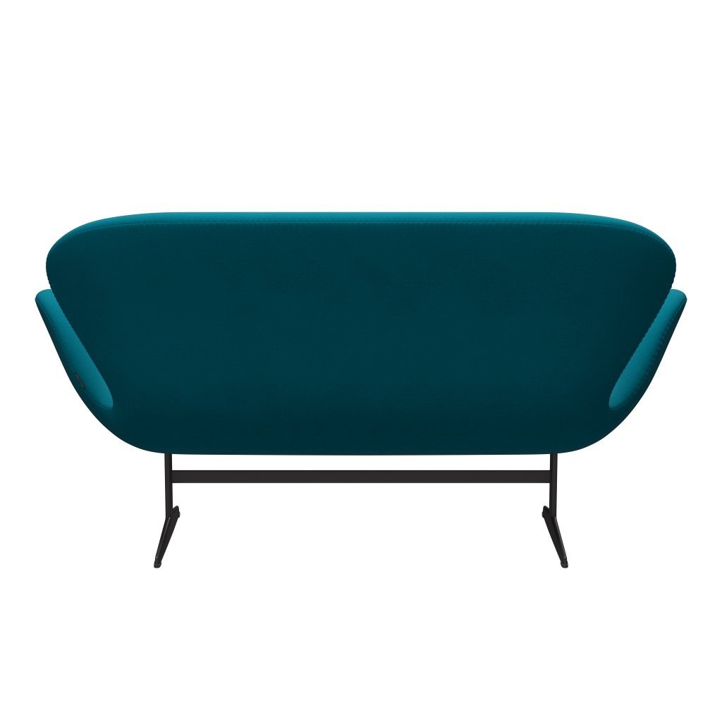 [product_category]-Fritz Hansen Swan Sofa 2 Seater, Warm Graphite/Comfort Turquoise (67002)-Fritz Hansen-3321-C67002-WGBASE-FRI-4