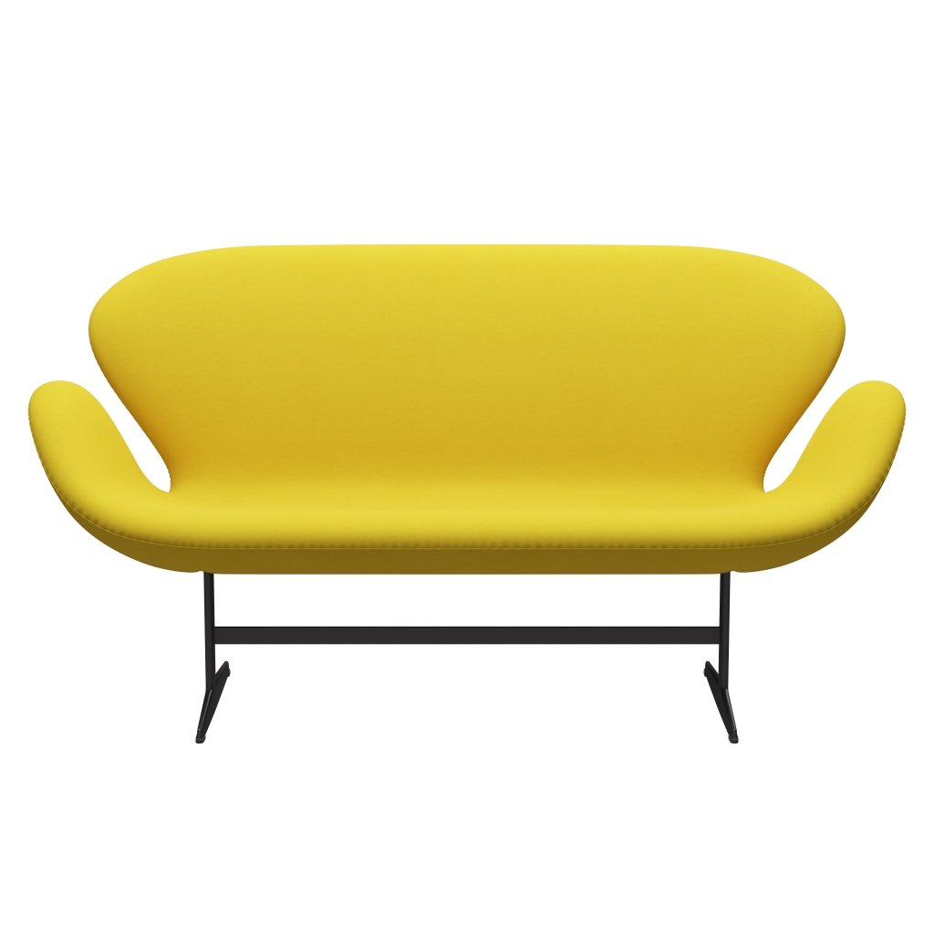 [product_category]-Fritz Hansen Swan Sofa 2 Seater, Warm Graphite/Comfort Yellow (62003)-Fritz Hansen-3321-C62003-WGBASE-FRI-1