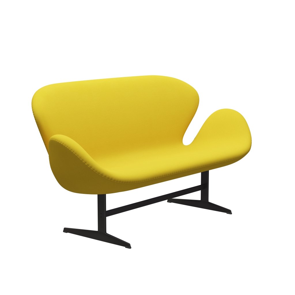 [product_category]-Fritz Hansen Swan Sofa 2 Seater, Warm Graphite/Comfort Yellow (62003)-Fritz Hansen-3321-C62003-WGBASE-FRI-2