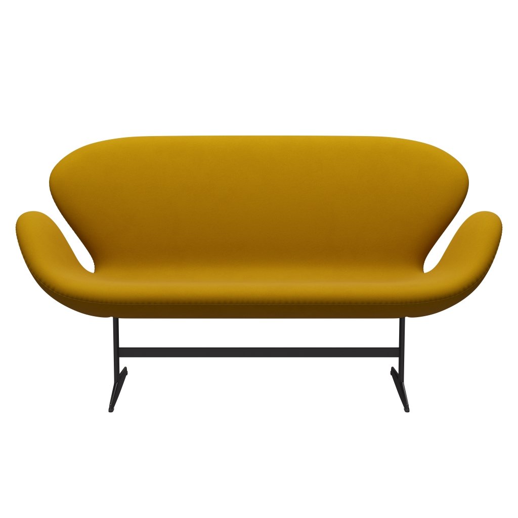 [product_category]-Fritz Hansen Swan Sofa 2 Seater, Warm Graphite/Comfort Yellow (62004)-Fritz Hansen-3321-C62004-WGBASE-FRI-1