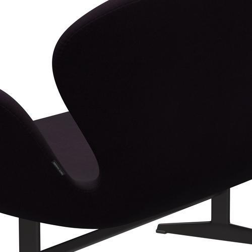 [product_category]-Fritz Hansen Swan Sofa 2 Seater, Warm Graphite/Divina Aubergine (376)-Fritz Hansen-3321-DIV376-WGBASE-FRI-5