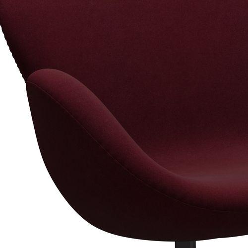 [product_category]-Fritz Hansen Swan Sofa 2 Seater, Warm Graphite/Divina Aubergine (671)-Fritz Hansen-3321-DIV671-WGBASE-FRI-5