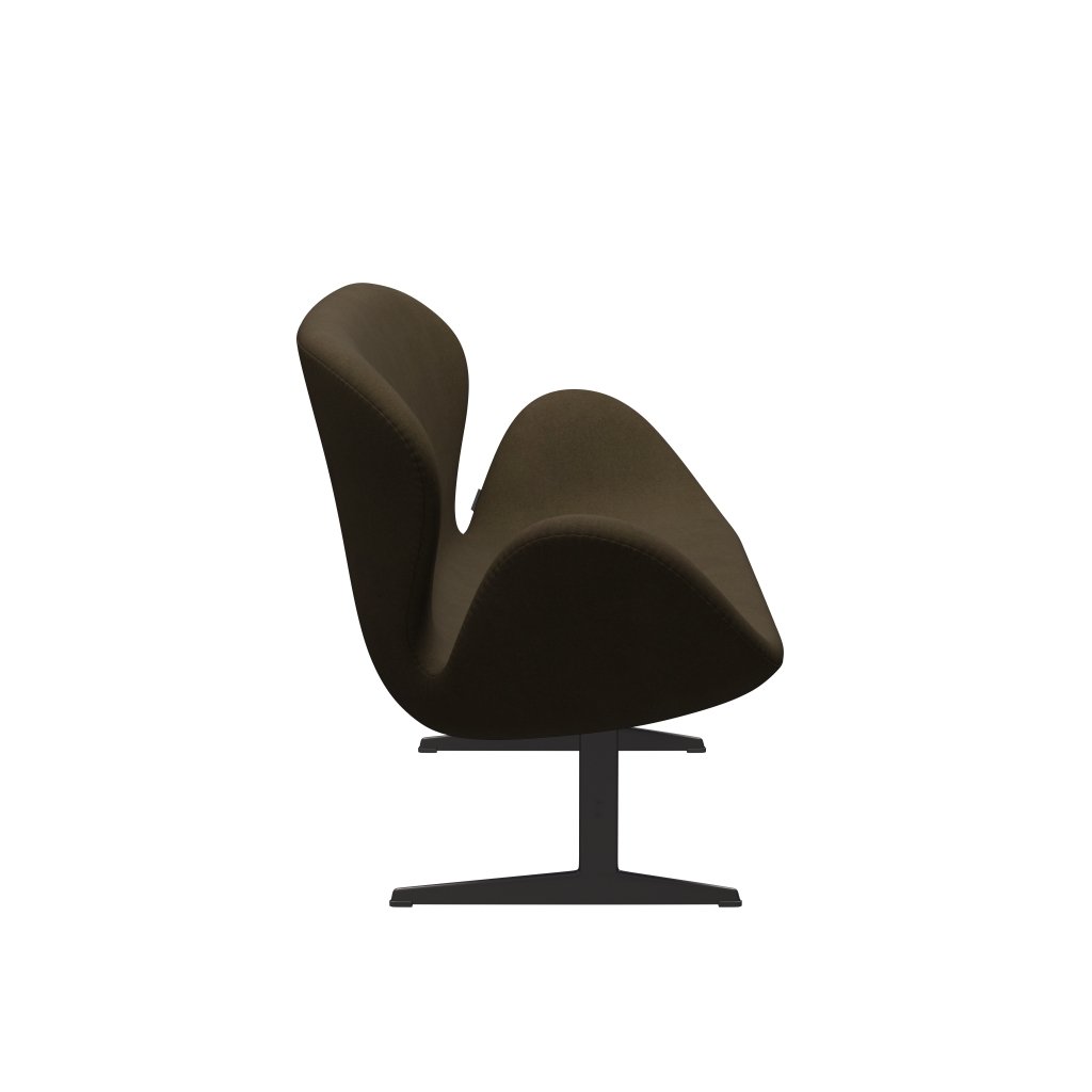[product_category]-Fritz Hansen Swan Sofa 2 Seater, Warm Graphite/Divina Brown (984)-Fritz Hansen-3321-DIV984-WGBASE-FRI-3