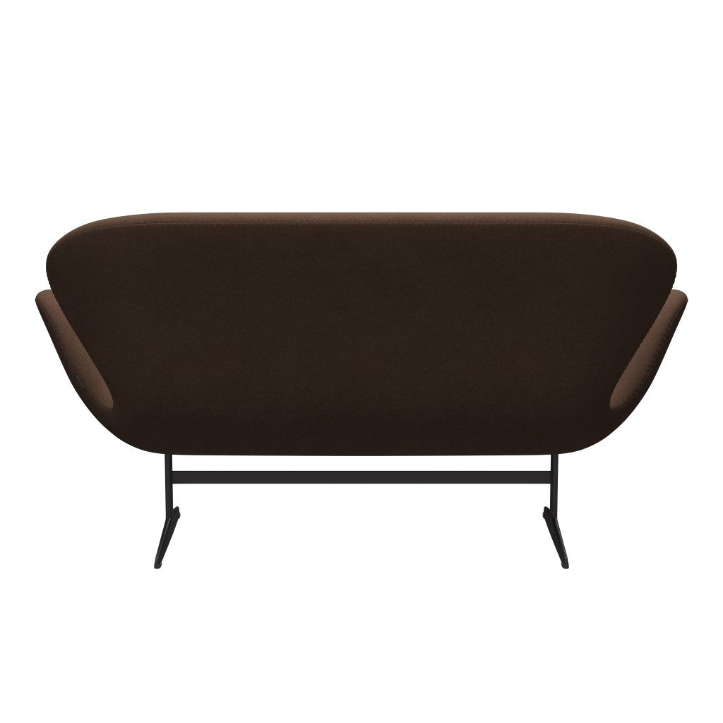 [product_category]-Fritz Hansen Swan Sofa 2 Seater, Warm Graphite/Divina Dark Brown (356)-Fritz Hansen-3321-DIV356-WGBASE-FRI-4