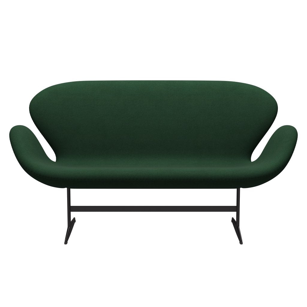 [product_category]-Fritz Hansen Swan Sofa 2 Seater, Warm Graphite/Divina Dark Green (876)-Fritz Hansen-3321-DIV876-WGBASE-FRI-1