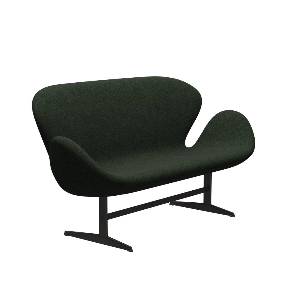 [product_category]-Fritz Hansen Swan Sofa 2 Seater, Warm Graphite/Divina Md Moss Green-Fritz Hansen-3321-DMD973-WGBASE-FRI-2