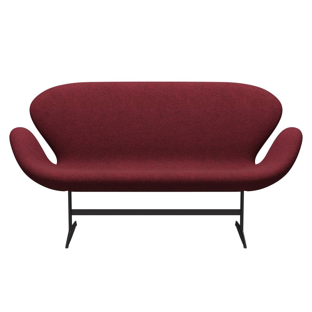 [product_category]-Fritz Hansen Swan Sofa 2 Seater, Warm Graphite/Divina Md Raspberry-Fritz Hansen-3321-DMD633-WGBASE-FRI-1