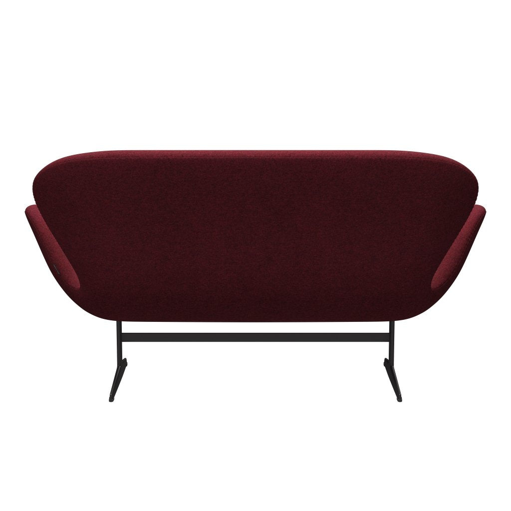 [product_category]-Fritz Hansen Swan Sofa 2 Seater, Warm Graphite/Divina Md Raspberry-Fritz Hansen-3321-DMD633-WGBASE-FRI-4