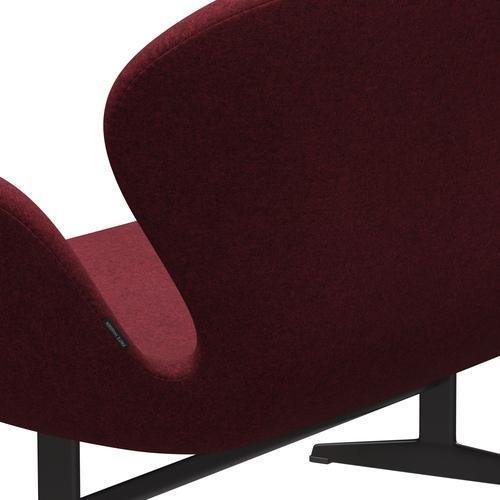 [product_category]-Fritz Hansen Swan Sofa 2 Seater, Warm Graphite/Divina Md Raspberry-Fritz Hansen-3321-DMD633-WGBASE-FRI-5