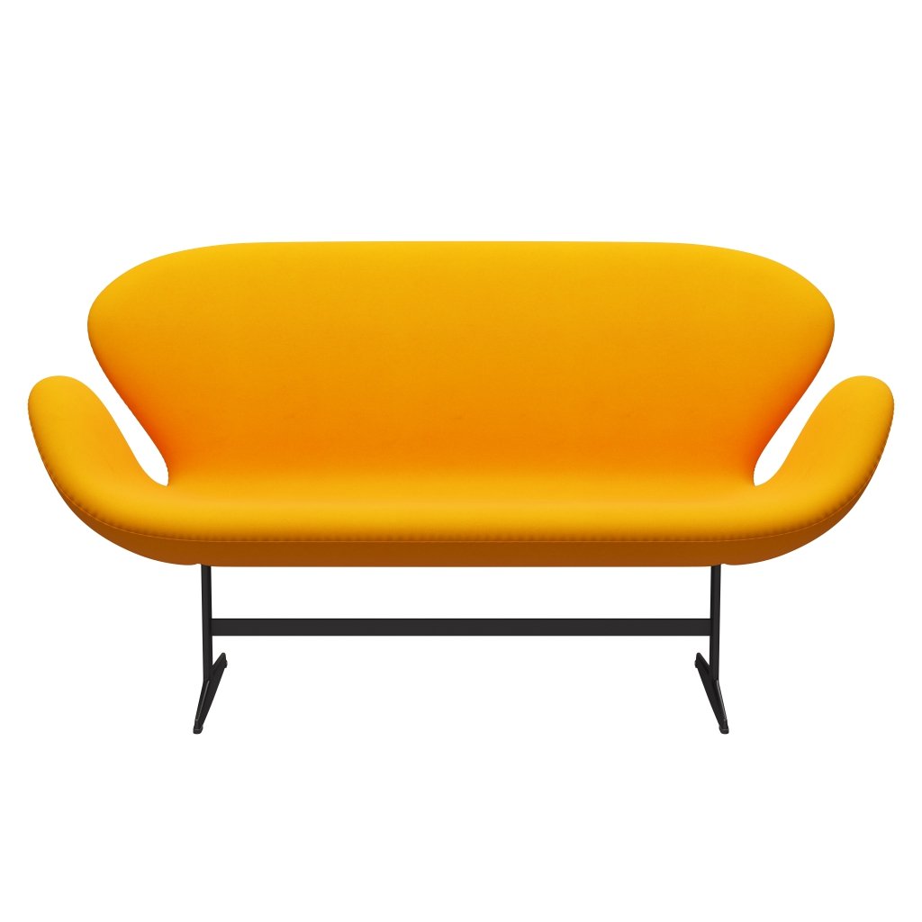 [product_category]-Fritz Hansen Swan Sofa 2 Seater, Warm Graphite/Divina Orange (426)-Fritz Hansen-3321-DIV426-WGBASE-FRI-1